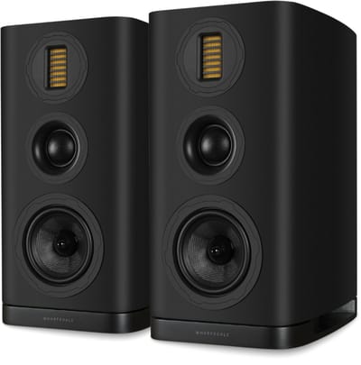 Wharfedale EVO 5.2 Boekenplank Speakers - Hifi Stereo Set - Passieve Speaker - 3-Weg Luidsprekers - Zwart