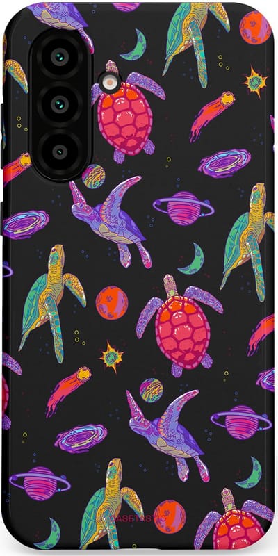 Casetastic Hoesje Geschikt voor Samsung A56 / A36 - Stijlvolle Beschermende Duo-layer Case - Astro schildpad