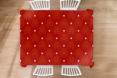 Kerst Tafelkleed - Kerstmis Decoratie - Tafellaken - Patronen - Kerst - Goud - Stippen - 260x180 cm - Kerstmis Versiering - Tafeldecoratie Kerstmis - Kerstdecoratie tafel - Tafelversiering