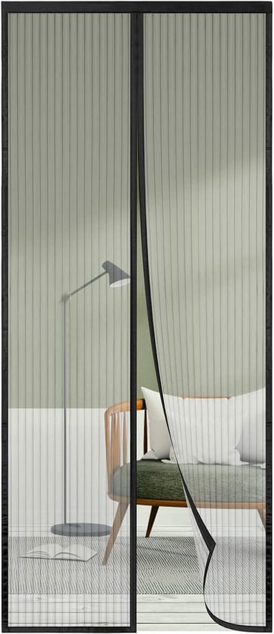 Magnetisch Muggennet 95 x 210 cm - Ideaal voor Balkondeuren en Terrasdeuren - Effectieve Bescherming tegen Insecten en Vliegen