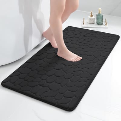 Traagschuim badmat met antislip onderkant, extra zacht en wasbaar, 60x120 cm