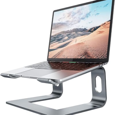 Famanu – Laptopstandaard - universele laptophouder - riser compatibel met alle 10 inch ~ 15,6 inch notebooks - grijs