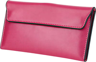Slanke Kunstleren Dames Lange Portemonnee – Grote Capaciteit Clutch Tas – Roze – Draagbare Vrouwelijke Geldportemonnee voor Pasjes, Contant Geld en Telefoon – Stijlvol en Functioneel