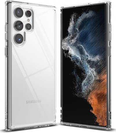 Ringke Fusion Hoesje Geschikt voor Samsung Galaxy S22 Ultra Transparant