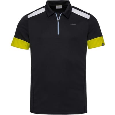 Head Tennis Heren Zwart Poloshirt