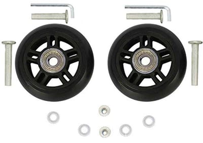 Vervangende Wielen voor Koffers - 72mm Rubber - Stil en Duurzaam - 1 Paar