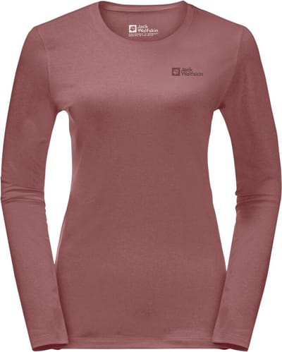 Jack Wolfskin Sky Thermal L/S Shirt - Dames Lange mouw - mineral red