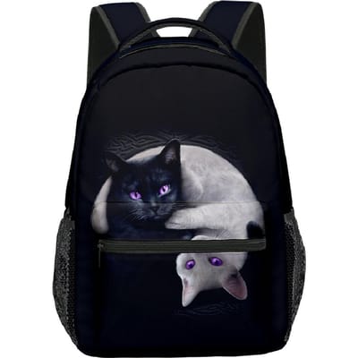 Luxe Nieuwigheid Coole Schattige Kat Patroon student Boekentas Notebook Rugzakken 3D Print Oxford Waterdicht Jongens/Meisjes Reisrugzakken