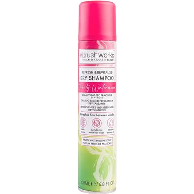 brushworks Refresh &amp; Revitalise Fruity Watermelon Dry Shampoo 200 ml
