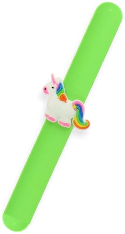 Klaparmband Eenhoorn Groen – Slap Bracelet met Schattige Eenhoorn Bedel Armband – Meisjes Sieraad & Mode Accessoire – Cadeau