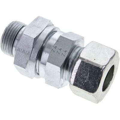 25S (M36x2) & G1'' Regeling-In Elektrolytisch verzinkt Stalen Terugslagklep Snijring Buitendraad 1-250 bar ISO 8434-1