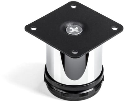 meubelpoot JIM Kastvoet chroom Ø 50 mm / Hoogte: 60 mm hoog draagvermogen door sterke buis van SO-TECH