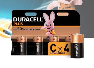 Duracell C Plus Batterijen - 4 stuks