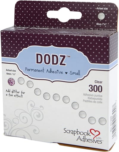 Dodz Zelfklevende Dots, d 6 mm, dikte 0,5 mm, 300 stuk/ 1 doos