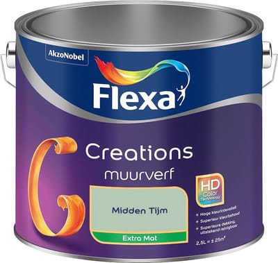 Flexa - Creations Muurverf Extra Mat - Midden Tijm - Mengverf - 2,5 L