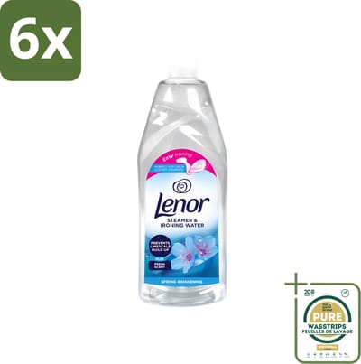 Lenor - Strijkwater - Spring Awakening - Textielverfrisser - 1000 ml - Voordeelverpakking - 6 stuks - Wasgoed - Frisheid