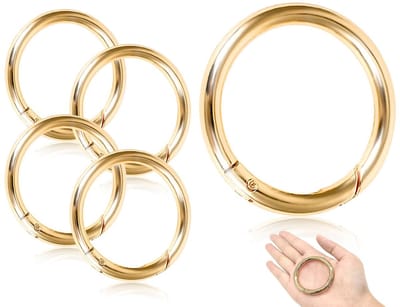 Dailygoods - ZoeTekway 4 stuks karabijnhaken, zinklegering, grote karabijnhaak, zeer robuuste O-ring, sleutelringgesp, vervangende sluiting accessoires, voor sleutelhanger, tas, sieraden, doe-het-zelf handwerk (48