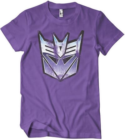 Transformers Distressed Decepticon Shield T-shirt paars