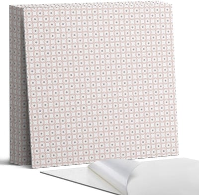 Coloray Wandpanelen Zelfklevend - Patroon met cirkels in een raster Zelfklevende Wandpanelen - 50 cm x 50 cm - Romig Wandpaneel PVC - 4 stuks - Mozaïeken Wandpanelen Zelfklevend - Wandpanelen Keuken - Wandpaneel Badkamer