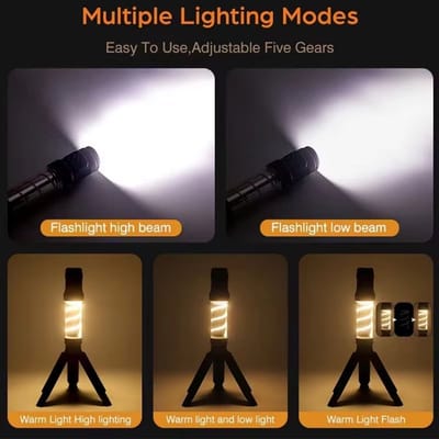 Nieuwe LED Draagbare Campinglamp – Zaklamp & Noodlamp met Muggenverdrijvend Licht, Statief en Multifunctioneel Outdoor Licht – Voor Kamperen, Hiking & Avontuur