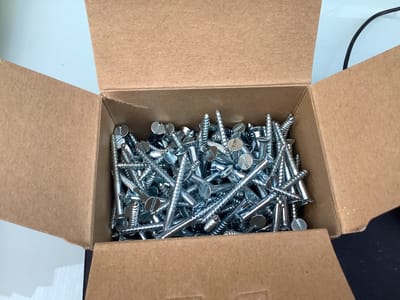 HOUTSCHROEF gleufkop.platkop verzinkt. 3.5 x 40 mm. Lang. 200 Stuks DeltafiX