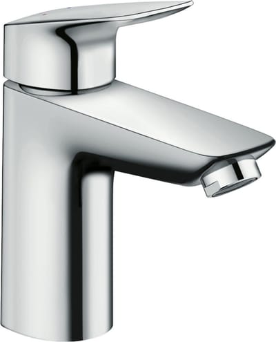 Hansgrohe MyCube 1-gats wastafelkraan l-size met waste m. vaste uitloop voorsprong 10.8cm chroom