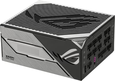 ASUS ROG Thor 1000W Platinum III Voeding - 1000 Watt - 135 mm - ATX 3.1 - 80 Plus 80 PLUS Platinum