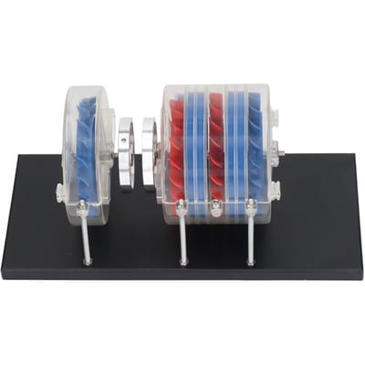 Meertraps Stoomturbinemodel Experimenteel Stoomturbinedemonstratiemodel voor Fysicaonderwijs gray