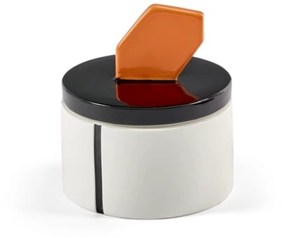 Serax Plan C Candela 02 geurkaars D12.5cm H13cm zwart / oranje