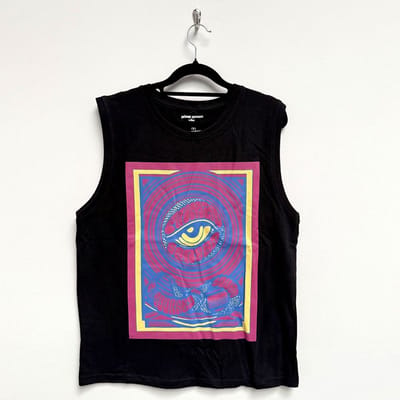 Primal Scream - Psychedelic Eye Tanktop - S - Zwart
