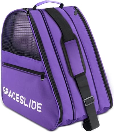 Rolschaats Tas - Schoenentas Skate - Sportuitrusting Vervoeren - Scheurvast Oxford Materiaal - 41 x 30 x 41 cm - Paars