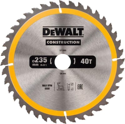 DeWALT Cirkelzaagblad voor Hout | Construction | Ø 184mm Asgat 20mm 24T - DT1951-QZ