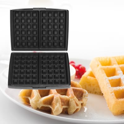FRITEL Set bakplaten - 4x6 Brusselse / Luikse wafels - EXCLUSIEF TOESTEL