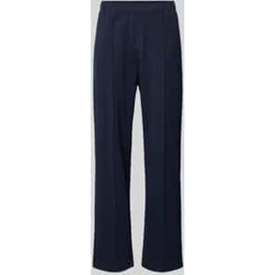 Sweatpants met lengtenaden en labelstitching