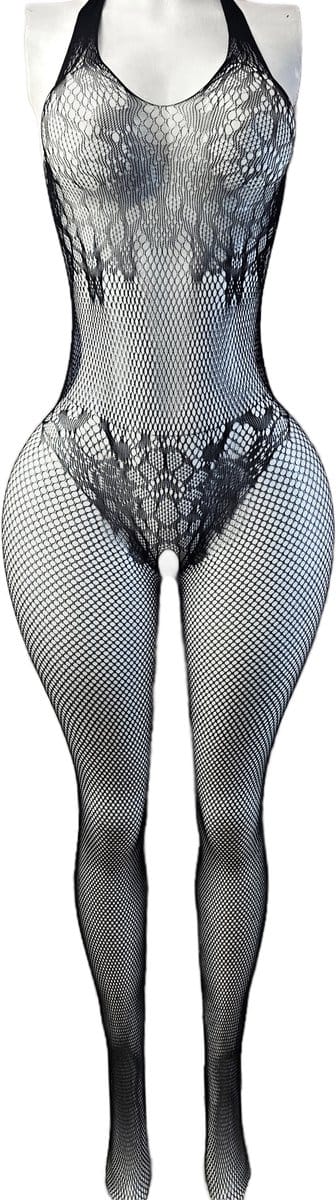 BamBella ® - Panty pak -Onesize - body suit - Dames - Onesize - Erotische jumpsuit van kant lingerie zwart