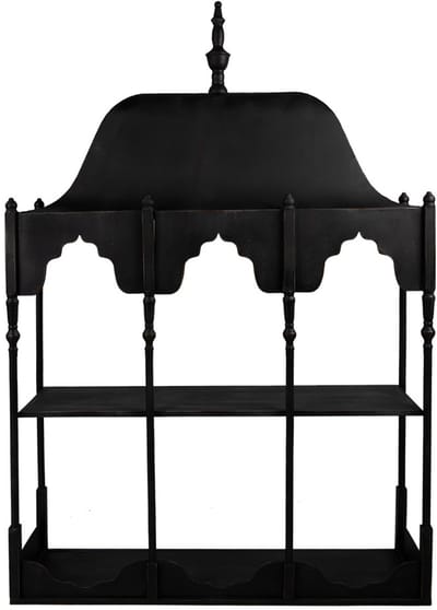 Clayre & Eef Wandrek 102x25x157 cm Zwart Metaal