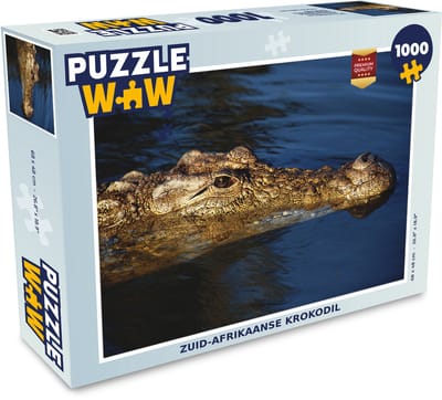 Puzzel Reptielen - Krokodil - Afrika - Legpuzzel - Puzzel 1000 stukjes volwassenen