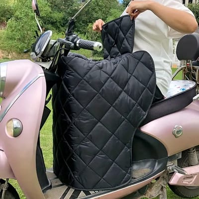 Ultiluxe® Beenkleed - Zwart - Universeel beenbeschermer - Waterbestendig - Winddicht - Winter deken voor brommer/scooter/scootmobiel - Tegen regen, wind, kou, sneeuw - Regenbescherming - Waterdicht - Met binnenvak