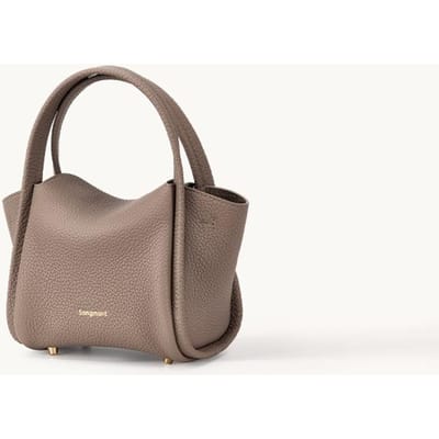 Songyuan Bao Bag Mini Groentemand Bovenste Laag Leer Handvat Crossbody Mini Mobiele Telefoon Tas gray