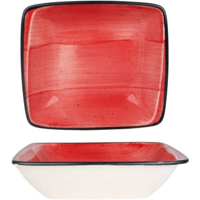 Bonna Serveerschaal - Aura Passion - Porselein - 19x17 cm - set van 2