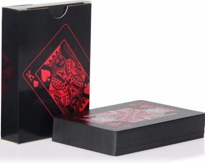 CHPN - Speelkaarten - Pokerkaarten - Waterproof - 2 sets - Zwart/Rood - Kaarten - Potje kaarten - Spelletje - Spel - Spelen