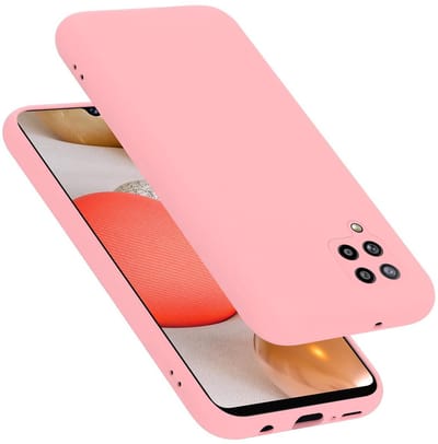Cadorabo Hoesje geschikt voor Samsung Galaxy A42 4G in LIQUID ROZE - Beschermhoes gemaakt van flexibel TPU silicone Case Cover