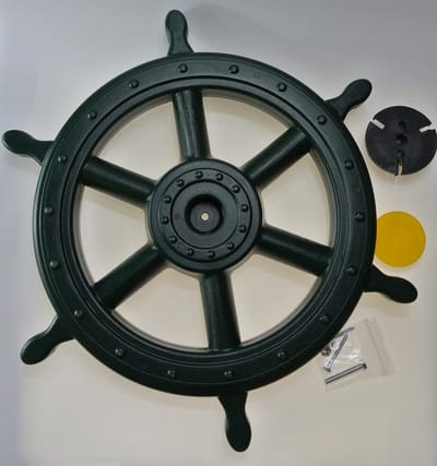 Scheepsstuurwiel Speelhuis - Piraten Stuur - Buiten Spelen - Inclusief Bevestigingsmateriaal - Ø 40/54 cm - Groen
