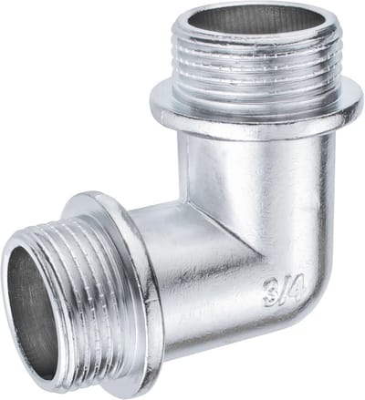 Hoekventiel 3/4'' BSP met Koperen Aansluiting en Chromen Afwerking