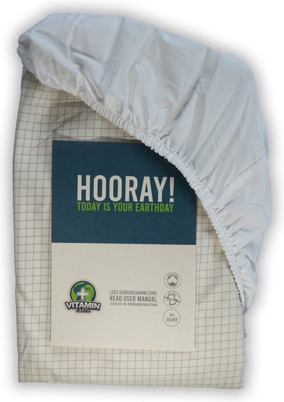 Aardingslaken Hoes - 200x200 - Organisch katoen - 10%Zilver
