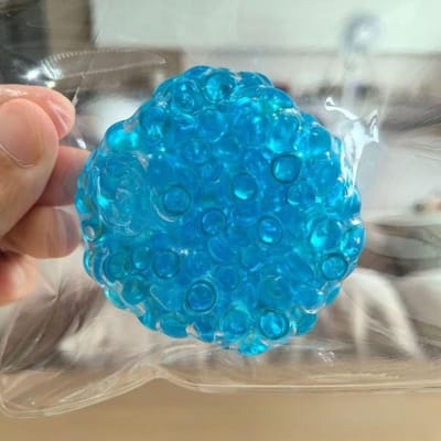 Squishy Ballen IJsbolletjes Stressverlichtend Speelgoed Super Zacht Sensorisch Fidget Speelgoed voor Kinderen Volwassenen Angst Ontspanning Knijpen Cadeau blue