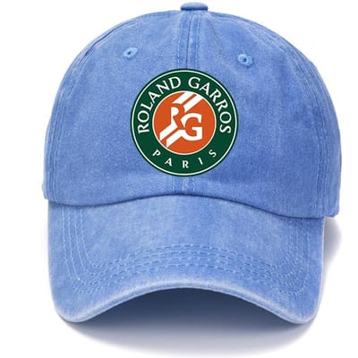 PARIS 100% Katoen Baseballpetten Vintage Verweerd Katoen Snapback Hoed Unisex Golf Verstelbare Pasvorm Petten Hoed Mode Houd Warm 55-58cm hemelsblauwe kleur