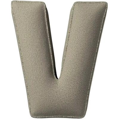 Kussen letter v Yellow Tipi Boucle