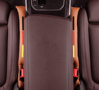 Famanu – Stoelvulpen voor de auto - 2 stuks - interieur - stoelvuller voor autostoelen - Gap Plug - autostoelstopper - geschikt voor de meeste automodellen (bruin)