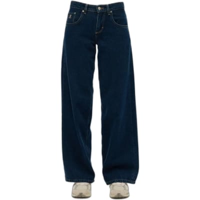 Superdry - Cult baggy jeans met halfhoge taille - Dames - Jeans